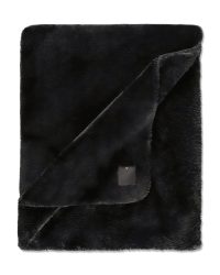 Stoeckel & Grimmler Plaid Sleek 150x200 cm Schwarz | Schubiger Möbel