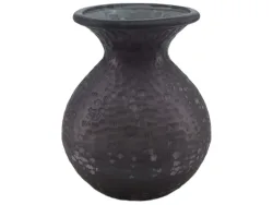 Decofinder Vase Glas Grau H: 25 cm  | Schubiger Möbel