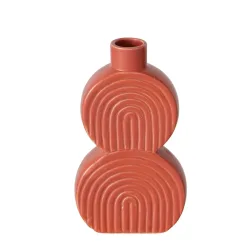 Boltze Vase Brenda, Porzellan, Orange  | Schubiger Möbel