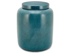 Abhika Gefäss Porzellan Blau H: 25 cm  | Schubiger Möbel