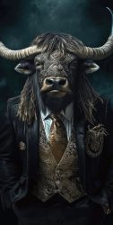 image LAND Glasbild Gentleman Bull  | Schubiger Möbel