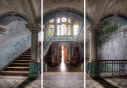image LAND Alubild Lost Place Treppenhaus 3  | Schubiger Möbel