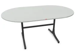 Schaffner Gartentisch Schaffhausen Oval Grau | Schubiger Möbel