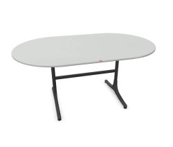 Schaffner Gartentisch Schaffhausen Oval Grau | Schubiger Möbel