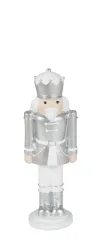 Kaheku Figur Nussknacker, Silber H: 26 cm  | Schubiger Möbel