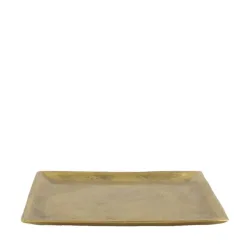 Decofinder Teller Aluminium Gold D: 19 cm  | Schubiger Möbel