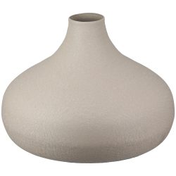 Gilde Vase Avanti Eisen Beige H: 13 cm  | Schubiger Möbel