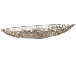 Gilde Schale Metall, Champagner H: 21 cm  | Schubiger Möbel