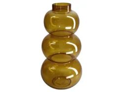 Dijk Vase Glas, Braun H: 36 cm Braun | Schubiger Möbel