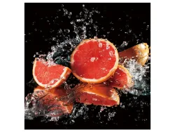 image LAND Digitaldruck auf Glas Splash Blutorange Orange | Schubiger Möbel