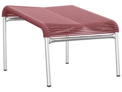 Schaffner Spaghetti-Fuss-Hocker Säntis Feuerverzinkt Rot | Schubiger Möbel