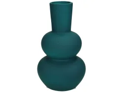 Kersten Vase Petrol Matt H: 20 cm  | Schubiger Möbel