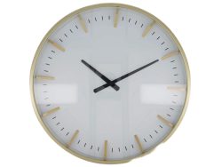 Decofinder Uhr Metall, Weiss Gold D: 50 cm  | Schubiger Möbel