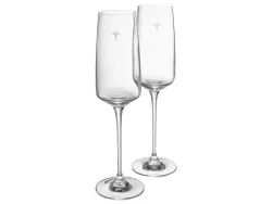 Joop Champagnerglas Set à 2 Stk Single Cornflower, Weiss Matt Weiss | Schubiger Möbel