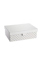 Joop Box Grösse l, Weiss/grau H: 12 cm  | Schubiger Möbel