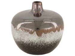 Dijk Vase Keramik Hellblau-Grau H: 15 cm  | Schubiger Möbel