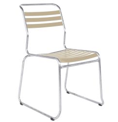 Schaffner Kufen-Lättli-Stuhl Säntis Feuerverzinkt Beige | Schubiger Möbel