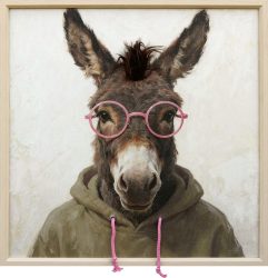 image LAND Gemälde mit Rahmen Smart Donkey Student  | Schubiger Möbel