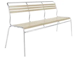 Schaffner Lättli-3er-Bank Säntis Feuerverzinkt Beige | Schubiger Möbel