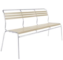 Schaffner Lättli-3er-Bank Säntis Feuerverzinkt Beige | Schubiger Möbel