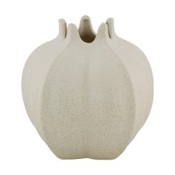 Decofinder Vase Keramik, Weiss H: 19 cm  | Schubiger Möbel