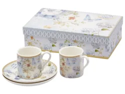 Edg Geschirr Espressotassen 2er Set Hellblau D:  cm Blau | Schubiger Möbel
