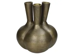 Kersten Vase Aluminium Gold H: 36 cm  | Schubiger Möbel