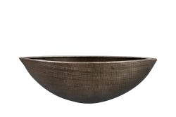 Decofinder Pflanzengefäss Rowen, Schifftopf, Silber B: 36 cm  | Schubiger Möbel