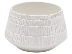 Edg Schale Kratzer-Optik Weiss H: 15 cm Weiss | Schubiger Möbel