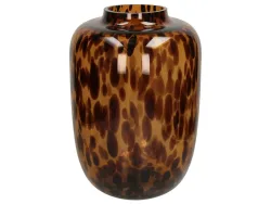 Kersten Vase Leopard Braun H: 42 cm Mehrfarbig | Schubiger Möbel