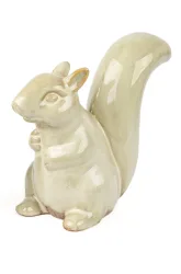 Decofinder Figur Eichhörnchen Chip, Keramik, Creme  | Schubiger Möbel