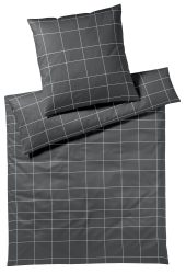 Elegante Bettwäsche Cross, Basalt Grau | Schubiger Möbel
