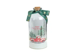 Decofinder Spieluhr Flaschenkarusell Auto, Grün/weiss, H:23 cm  | Schubiger Möbel