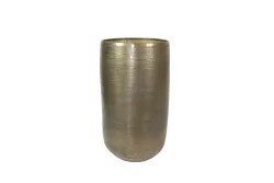 Decofinder Gefäss Rowen, Metall, Gold H: 72 cm  | Schubiger Möbel