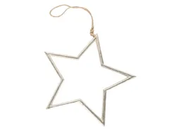 Decofinder Weihnachtsschmuck Sternhänger, Aluguss  | Schubiger Möbel