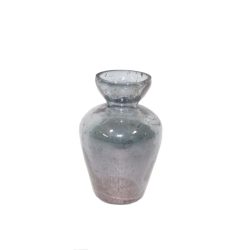 Decofinder Vase Glas Grau H: 11 cm  | Schubiger Möbel