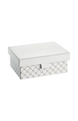 Joop Box Grösse s, Weiss/grau  H: 10 cm  | Schubiger Möbel