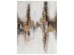 image LAND Bild Abstrakt in Nude und Gold Gelb | Schubiger Möbel