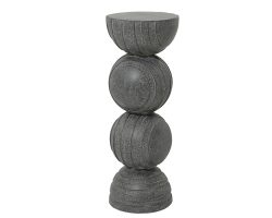 Gilde Dekosäule Kunstharz Anthrazit H: 90 cm  | Schubiger Möbel