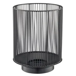 Gasper Windlicht Metall, Schwarz  | Schubiger Möbel