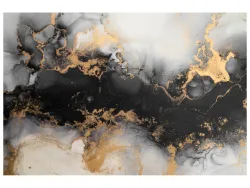 image LAND Acrylglasbild Gold Umspielt Schwarz  | Schubiger Möbel