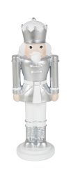 Kaheku Figur Nussknacker, Silber H: 35 cm  | Schubiger Möbel