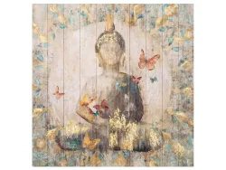 image LAND Bild Buddha mit Schmetterlingen  | Schubiger Möbel