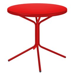 Schaffner Metall-Bistrotisch Pix Rund Rot | Schubiger Möbel