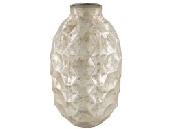Decofinder Flasche Metall Silber H: 39 cm  | Schubiger Möbel
