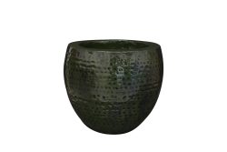 Decofinder Gefäss Thom, Metall, Waldgrün H: 27 cm  | Schubiger Möbel