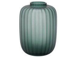Edg Vase Glas Grün Matt H: 20 cm  | Schubiger Möbel