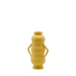 Edg Vase Trilobo Keramik Gelb H: 24 cm  | Schubiger Möbel