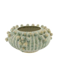 Decofinder Vase Mit Kugeln, Keramik, Mixgrün  | Schubiger Möbel
