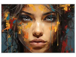 image LAND Bild mit Rahmen Grey Eyes Behind Colours  | Schubiger Möbel